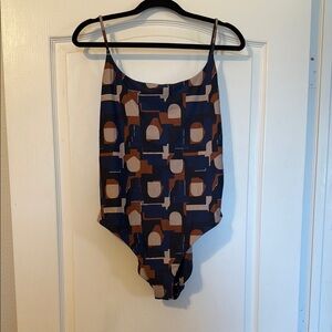 Madewell Geometric Patterned Swimsuit